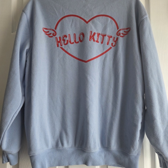 Hello Kitty Light Blue Sweater with Red Heart - Picture 3 of 3